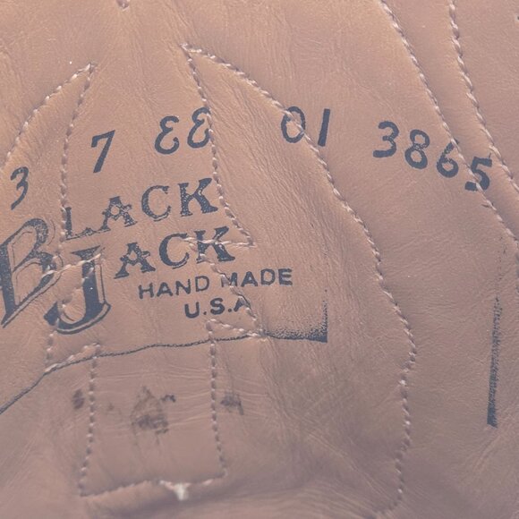 Black Jack Exotic Alligator Men 7EE Beige Cream Leather Cowboy Western Boots USA - Picture 5 of 15